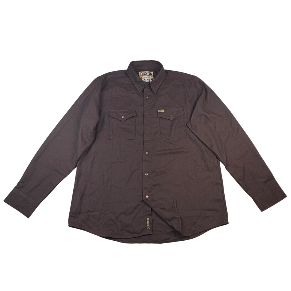 Dixxon Flannel Company Prescott 13 Brown D-Tech Work Shirt XL Long Sleeve Snap
